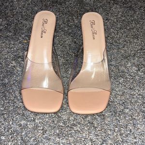 SHEIN Clear Strap and Heel (NEVER WORN) New Condition (USWomenSize 10.5) (EU 41)